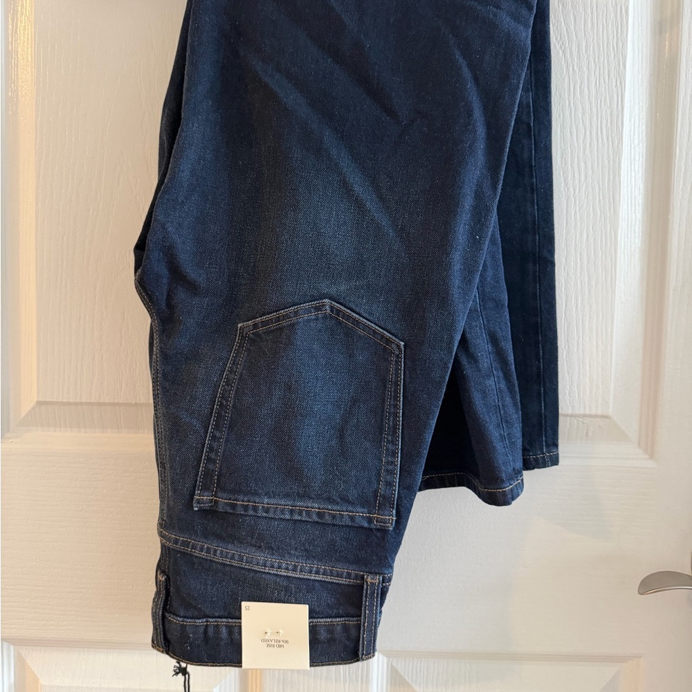 Banana Republic Mid-Rise 90s Loose Jeans Dark Wash NWT Size 25 - Picture 4 of 4